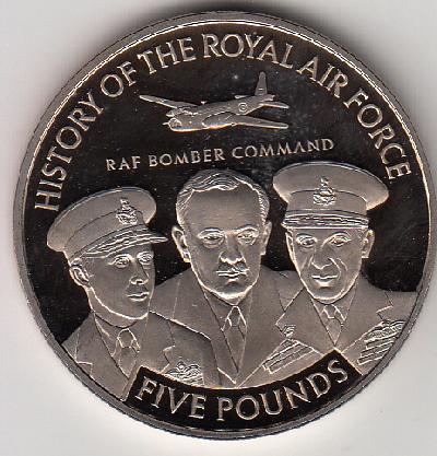 Beschrijving: 5 Pond RAF - BOMBER COMMAND AIRCRAFT